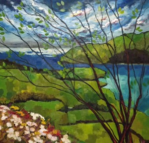 wild dingle bay ireland, 36x36, private collection