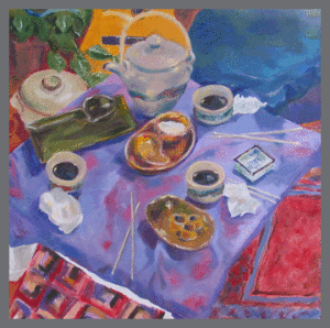 sushi & tea, 30x30$650